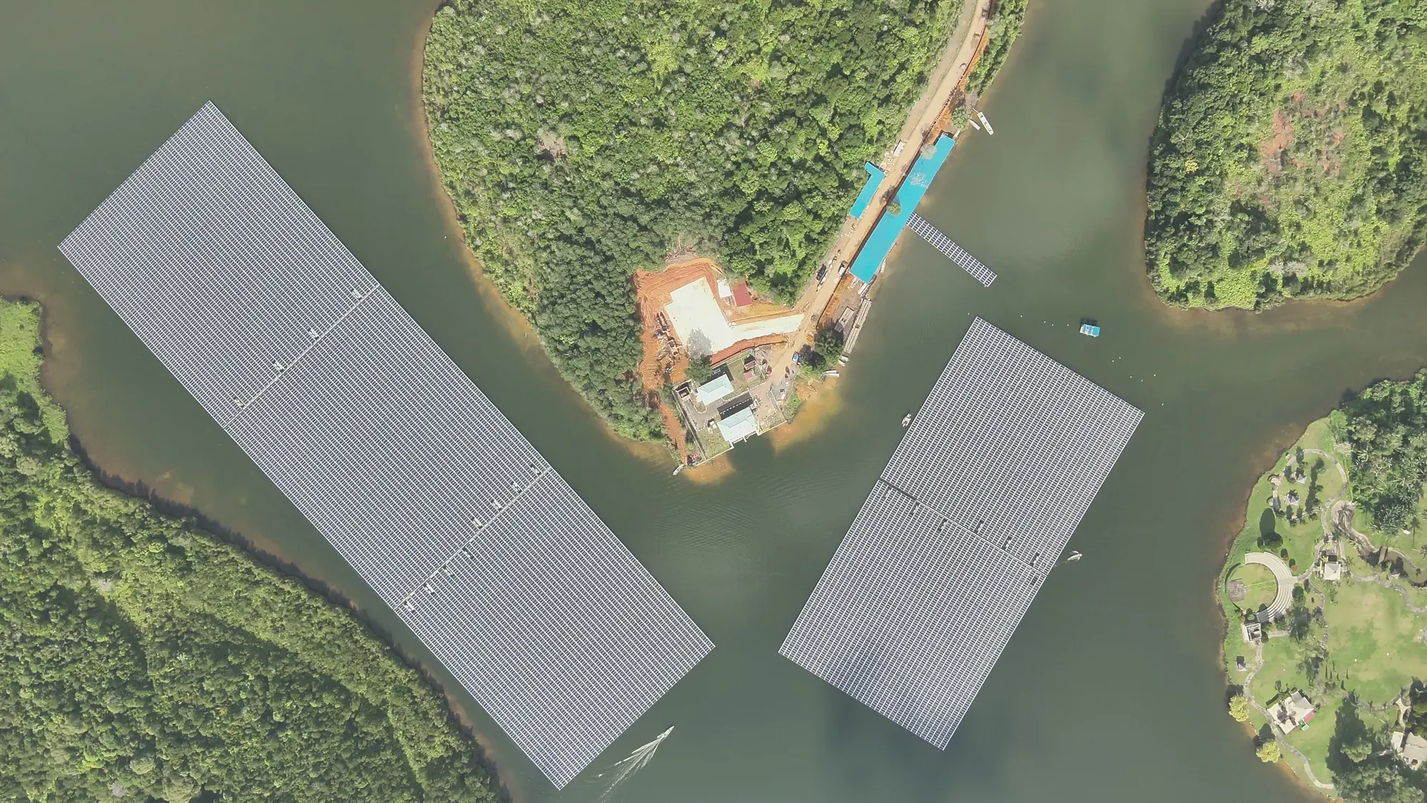 Floating Solar Project — solar PV project by PT ANTS Global Sistem in Batam, Indonesia